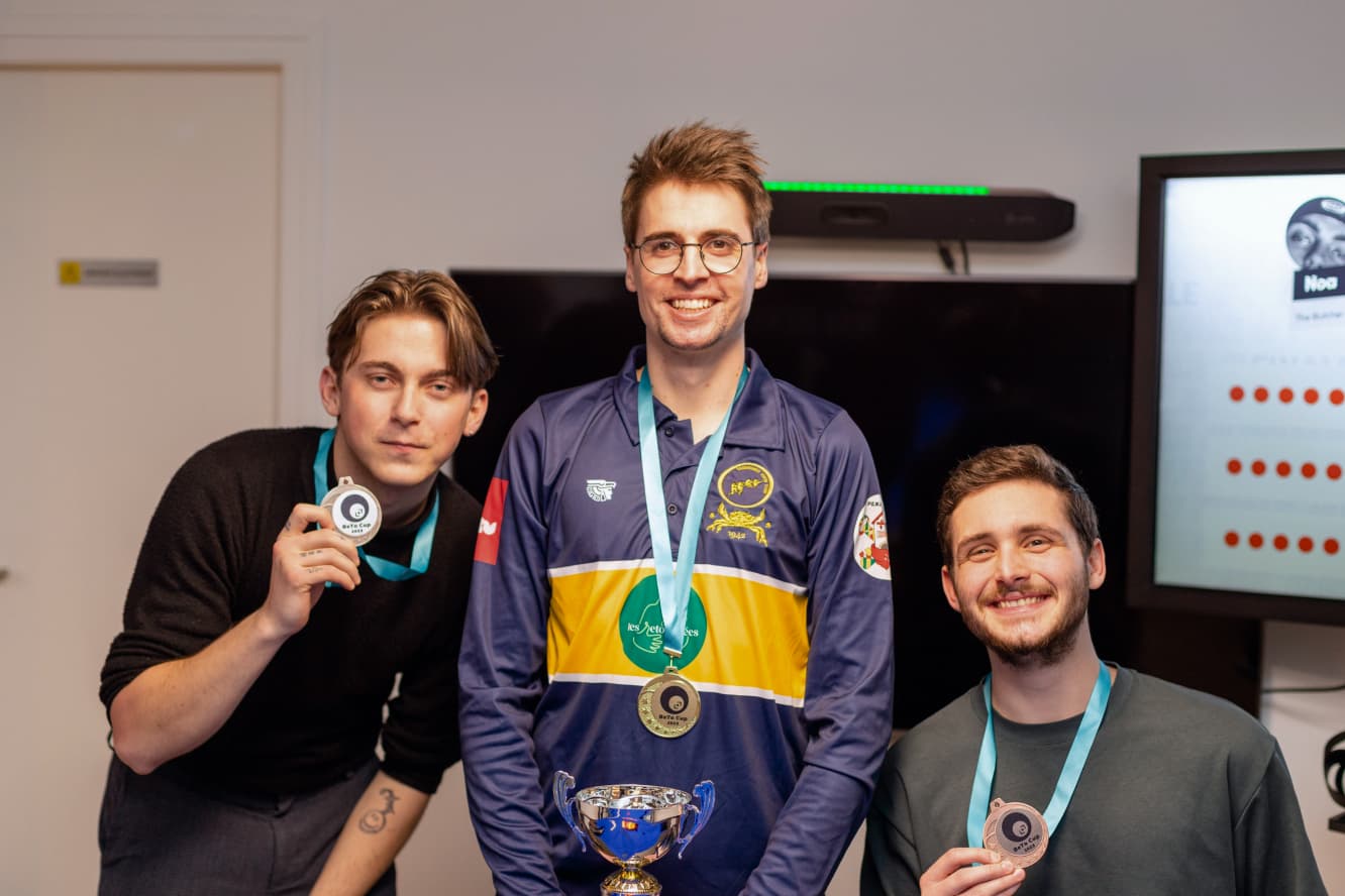 Betocup's trophy presentation at the office