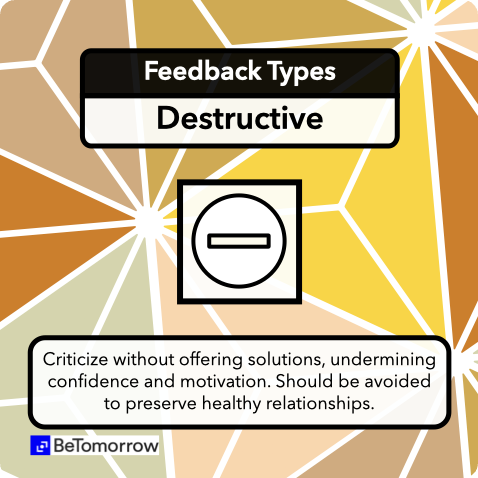 Destructive feedback 