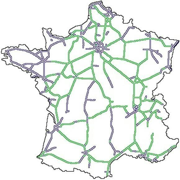 Carte autoroutes France Carte autoroutes France