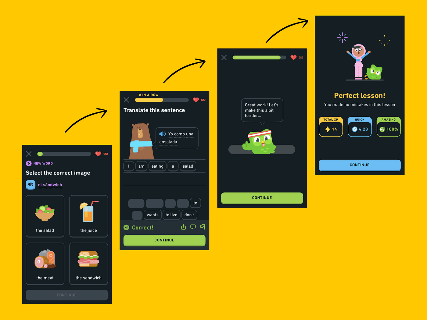 Gamification applied in Duolingo mobile application Gamification applied in Duolingo mobile application