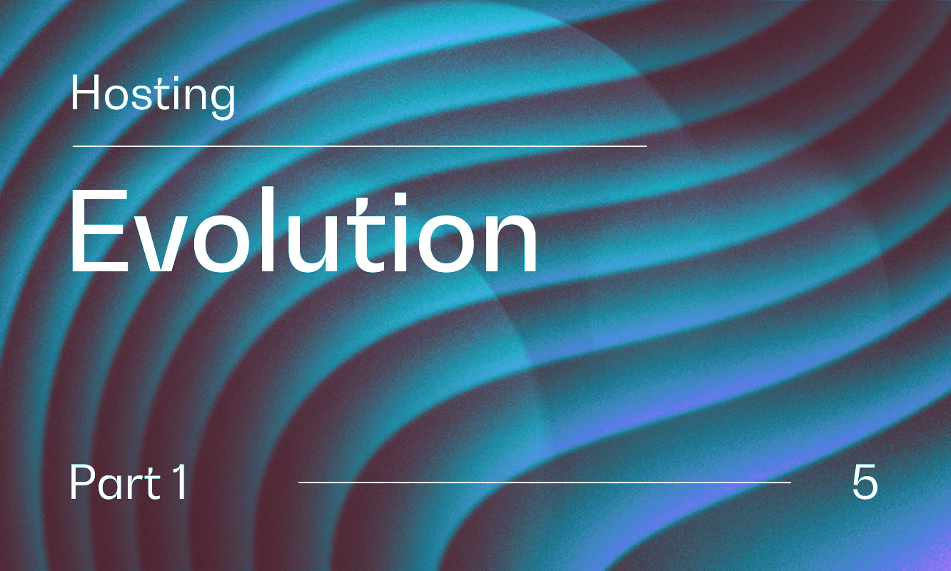 Hosting part 1 article cover Illustration article Hébergement partie 1