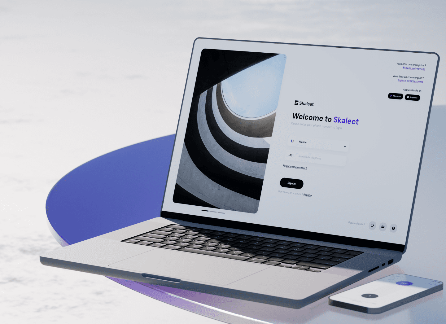 Skaleet - header Skaleet app illustration