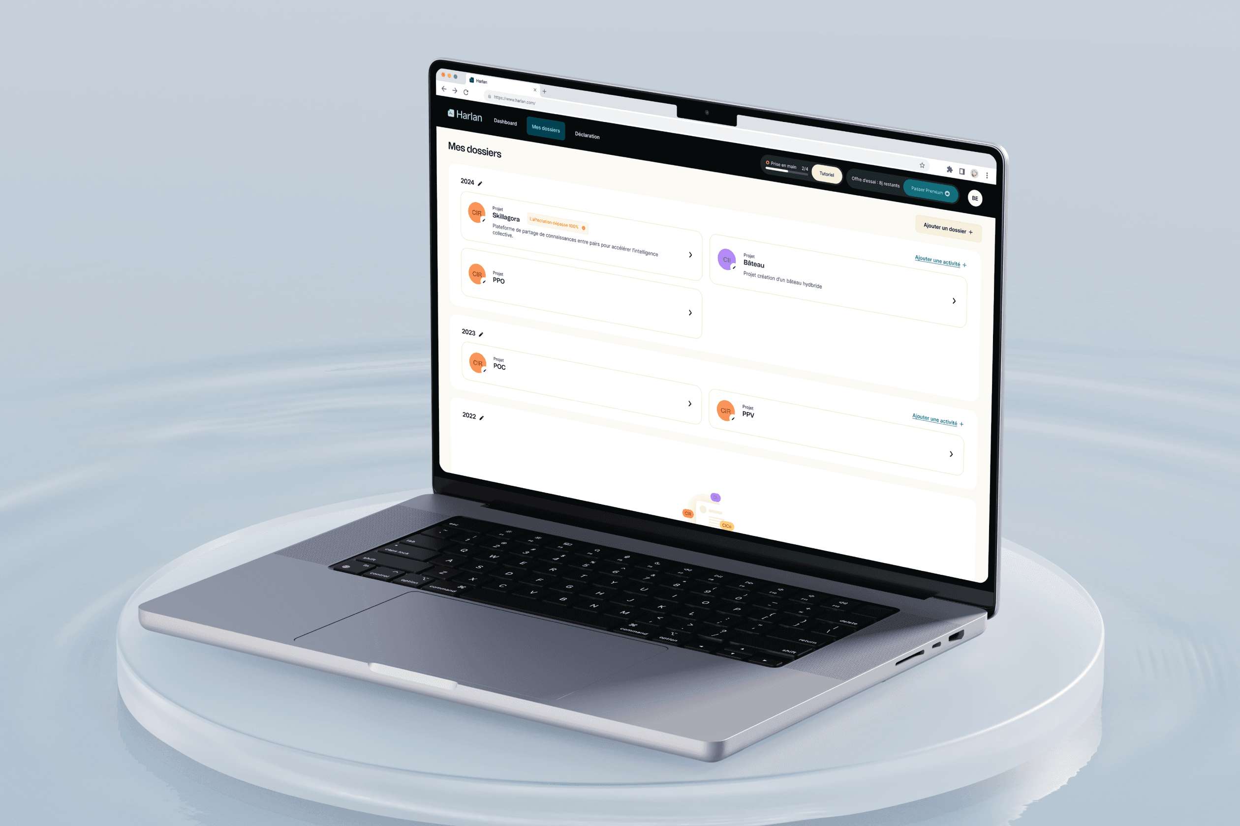 Harlan - Page détaillée + générique